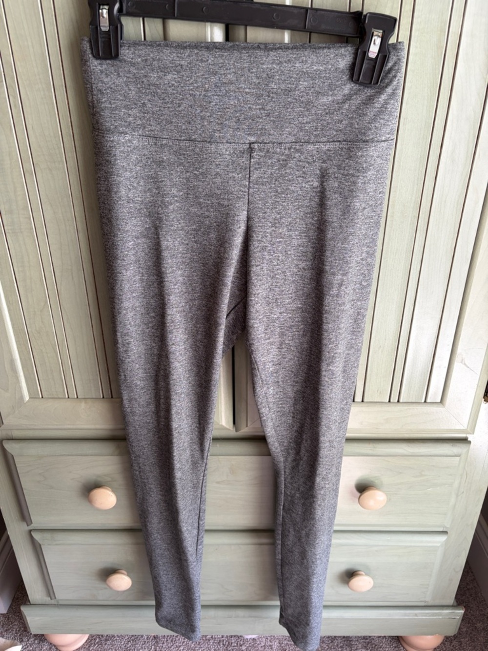 Express Gray Soft Knit Leggings